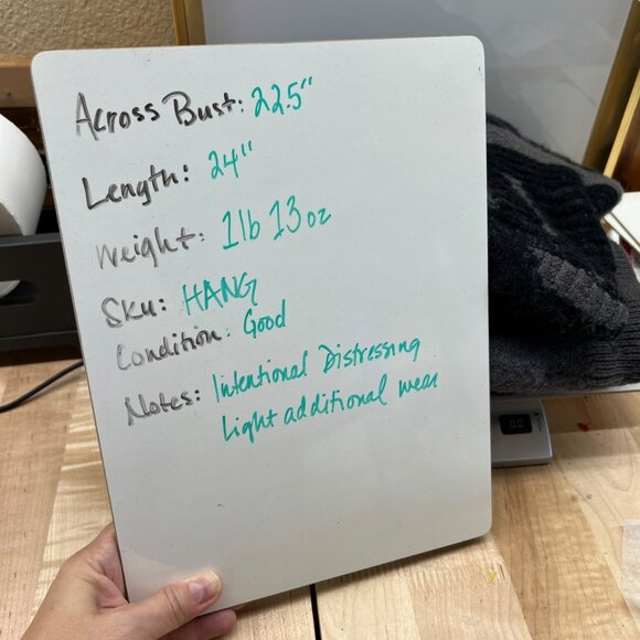 Marc Jacobs The Monogram Distressed Oversized Sweater Gray Black Size XL - Picture 15 of 16